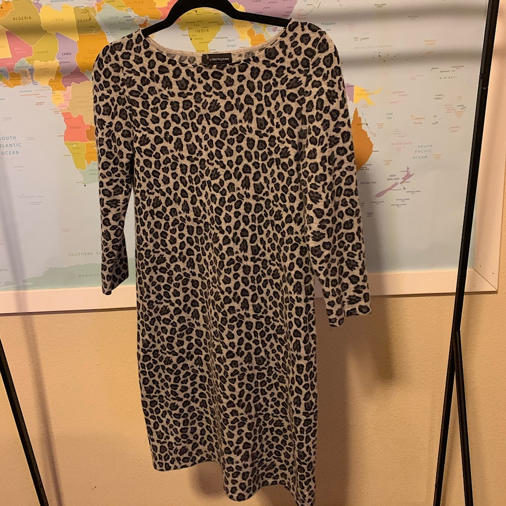 Cashmere animal print Bloomingdales dress